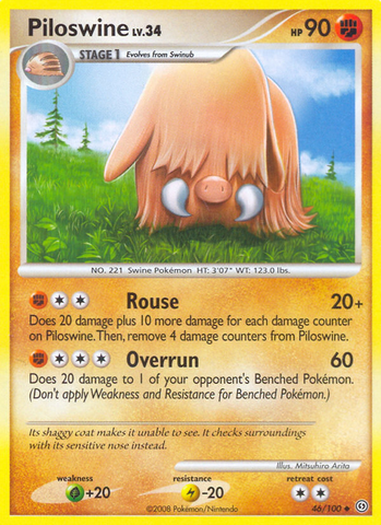 Piloswine (46/100) [Diamond & Pearl: Stormfront]