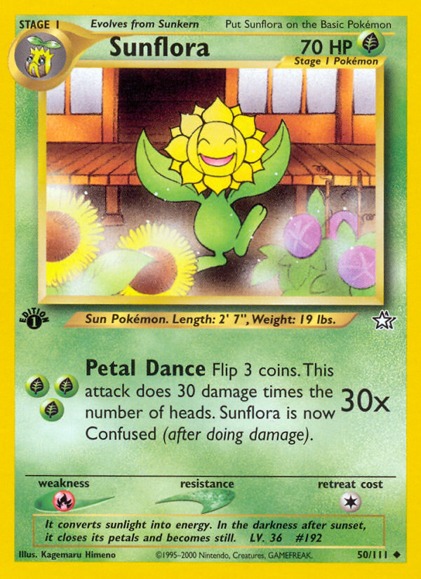 Sunflora (50/111) [Neo Genesis 1st Edition]