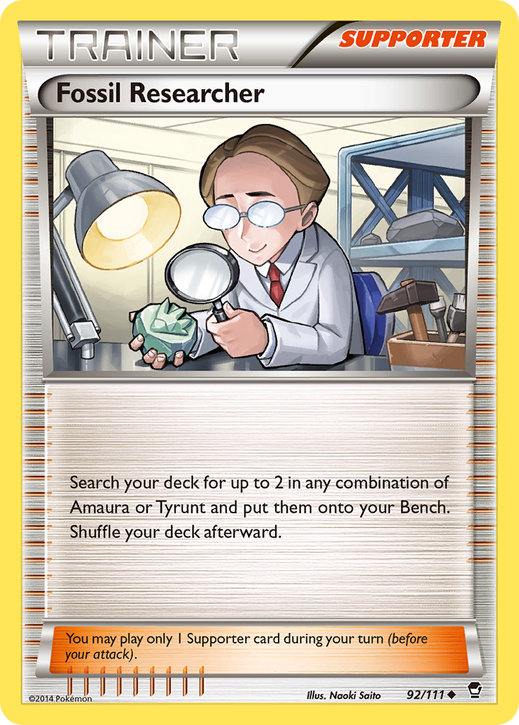 Fossil Researcher (92/111) [XY: Furious Fists] | Pandora's Boox