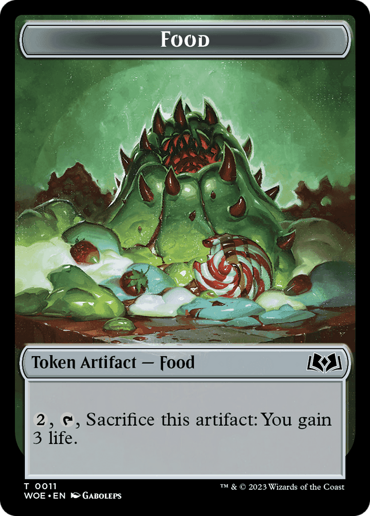 Mouse // Food (0011) Double-Sided Token [Wilds of Eldraine Tokens] | Pandora's Boox