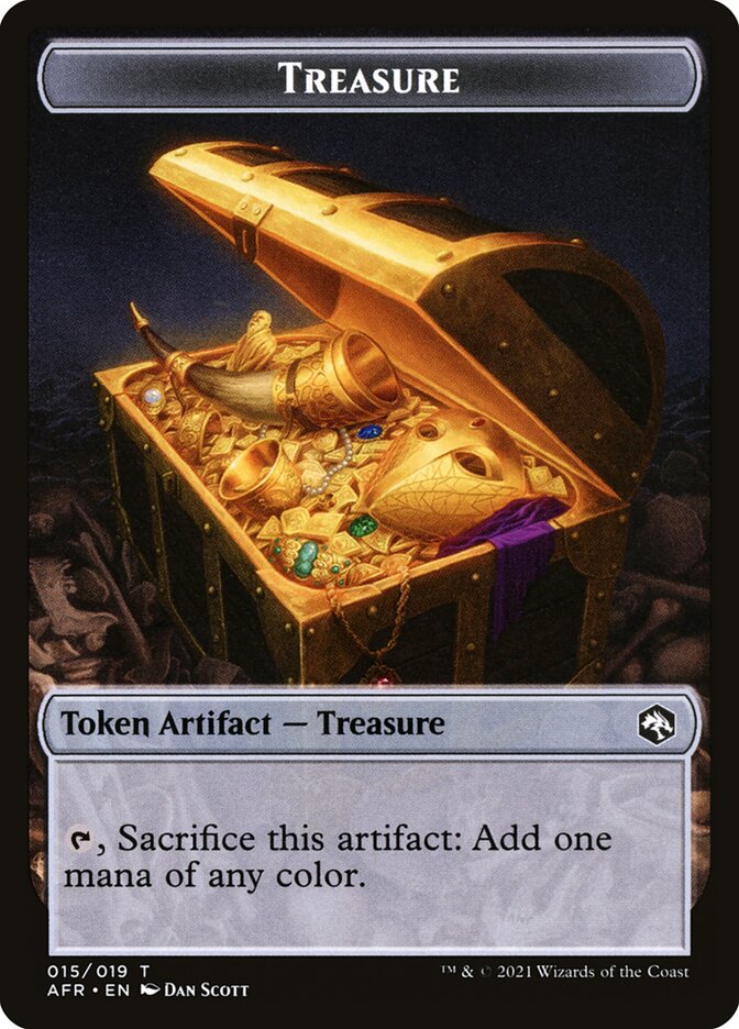 Servo // Treasure Double-Sided Token [Dungeons & Dragons: Adventures in the Forgotten Realms Commander Tokens] | Pandora's Boox