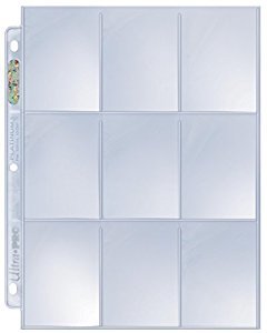 Single 9 Pocket Binder Sheet