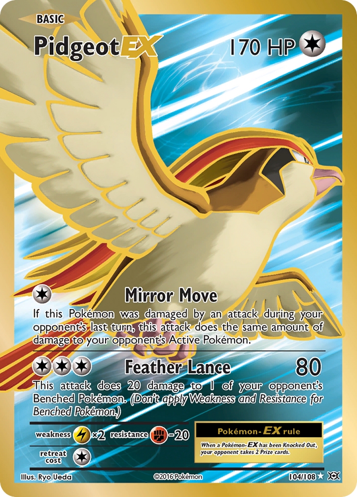 Pidgeot EX (104/108) [XY: Evolutions]