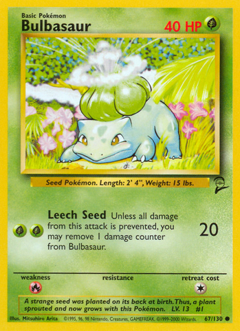 Bulbasaur (67/130) [Base Set 2]