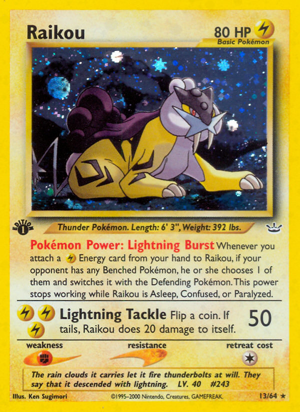 Raikou (13/64) [Neo Revelation 1st Edition]