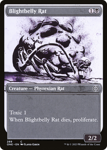 Blightbelly Rat (Showcase Ichor) [Phyrexia: All Will Be One]