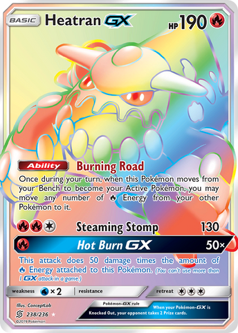 Heatran GX (238/236) [Sun & Moon: Unified Minds]