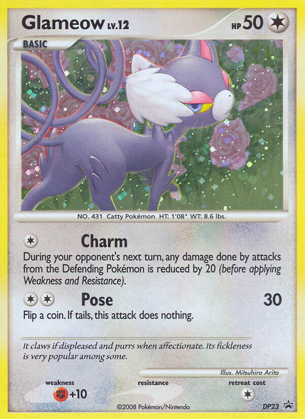 Glameow (DP23) [Diamond & Pearl: Black Star Promos]