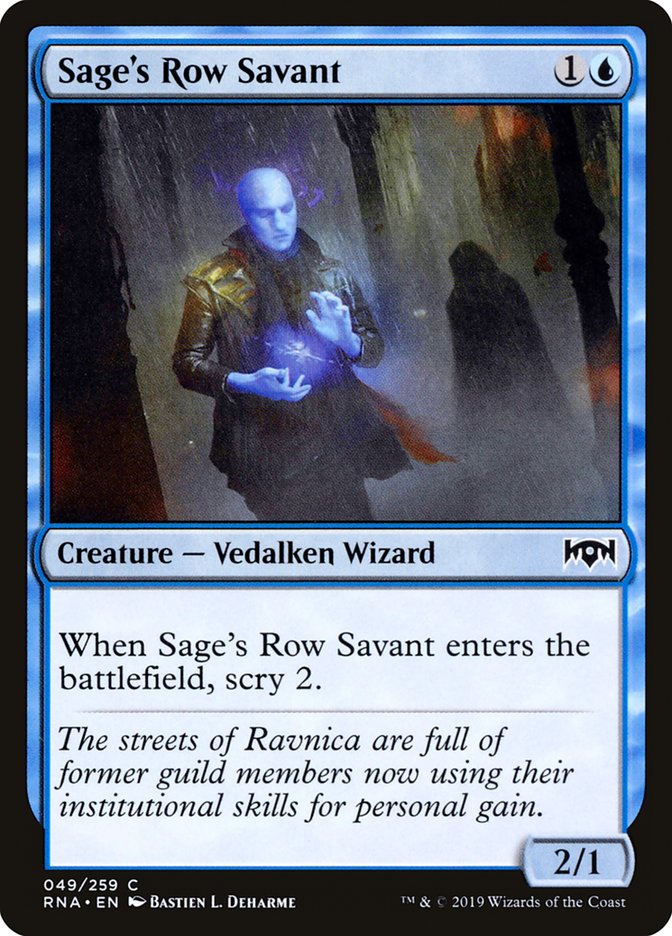 Sage's Row Savant [Ravnica Allegiance] | Pandora's Boox