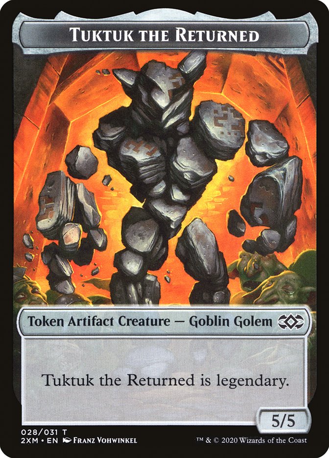 Human Soldier // Tuktuk the Returned Double-Sided Token [Double Masters Tokens] | Pandora's Boox