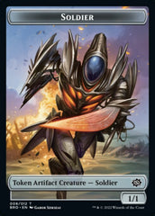 Powerstone // Soldier (008) Double-Sided Token [The Brothers' War Tokens] | Pandora's Boox