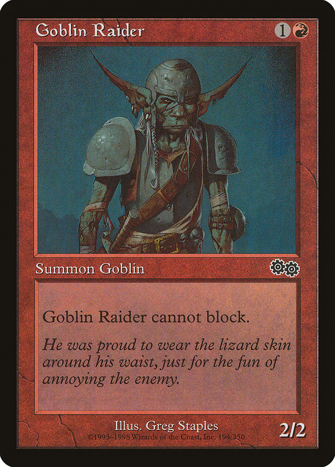 Goblin Raider [Urza's Saga] | Pandora's Boox