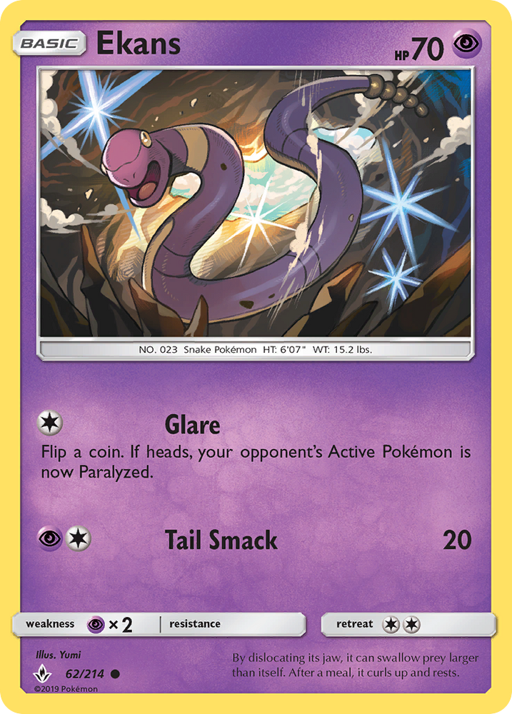 Ekans (62/214) [Sun & Moon: Unbroken Bonds]