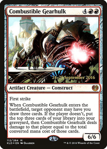 Combustible Gearhulk [Kaladesh Prerelease Promos]