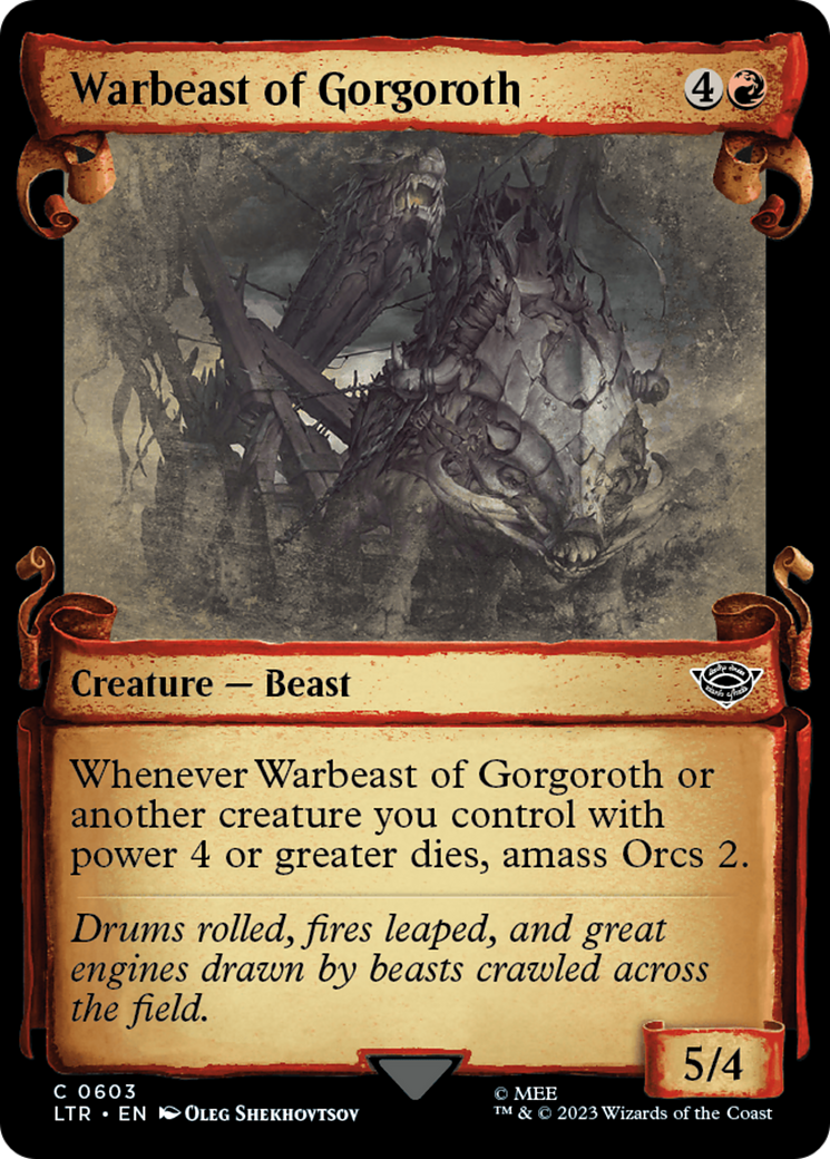 Warbeast of Gorgoroth [The Lord of the Rings: Tales of Middle-Earth Showcase Scrolls] | Pandora's Boox