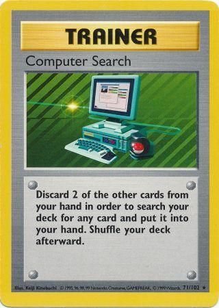 Computer Search (71/102) [Base Set Shadowless Unlimited] | Pandora's Boox