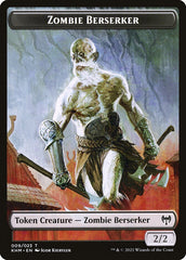 Treasure // Zombie Berserker Double-Sided Token [Kaldheim Tokens] | Pandora's Boox