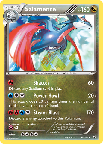 Salamence (57/108) [XY: Roaring Skies]