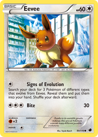 Eevee (90/116) [Black & White: Plasma Freeze]