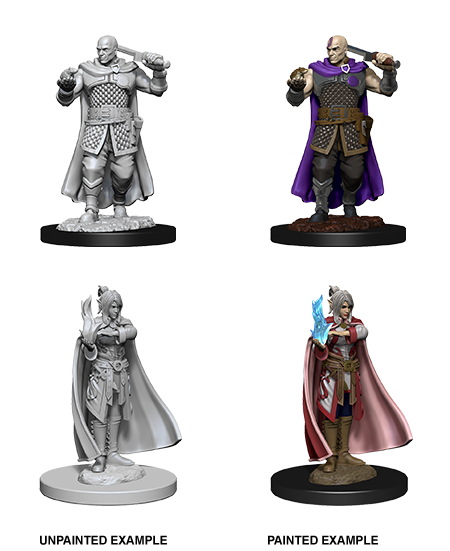 Nolzur's Marvelous Miniatures W8 Human Ranger & Moon Elf Sorcerer