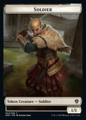 Soldier // Beast Double-Sided Token [Dominaria United Tokens] | Pandora's Boox