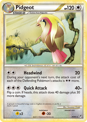 Pidgeot (30/95) [HeartGold & SoulSilver: Call of Legends]