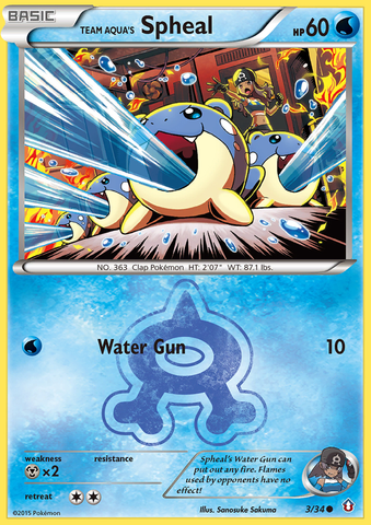 Team Aqua's Spheal (3/34) [XY: Double Crisis]