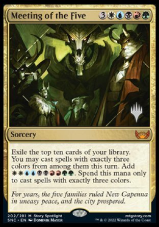 Meeting of the Five (Promo Pack) [Streets of New Capenna Promos] | Pandora's Boox