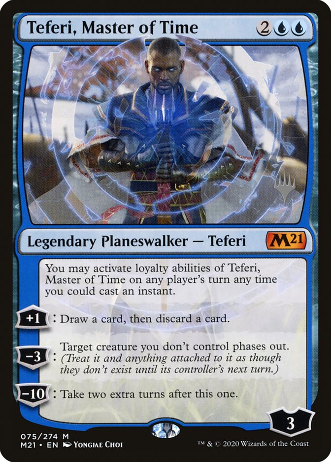 Teferi, Master of Time (Promo Pack) (75) [Core Set 2021 Promos]