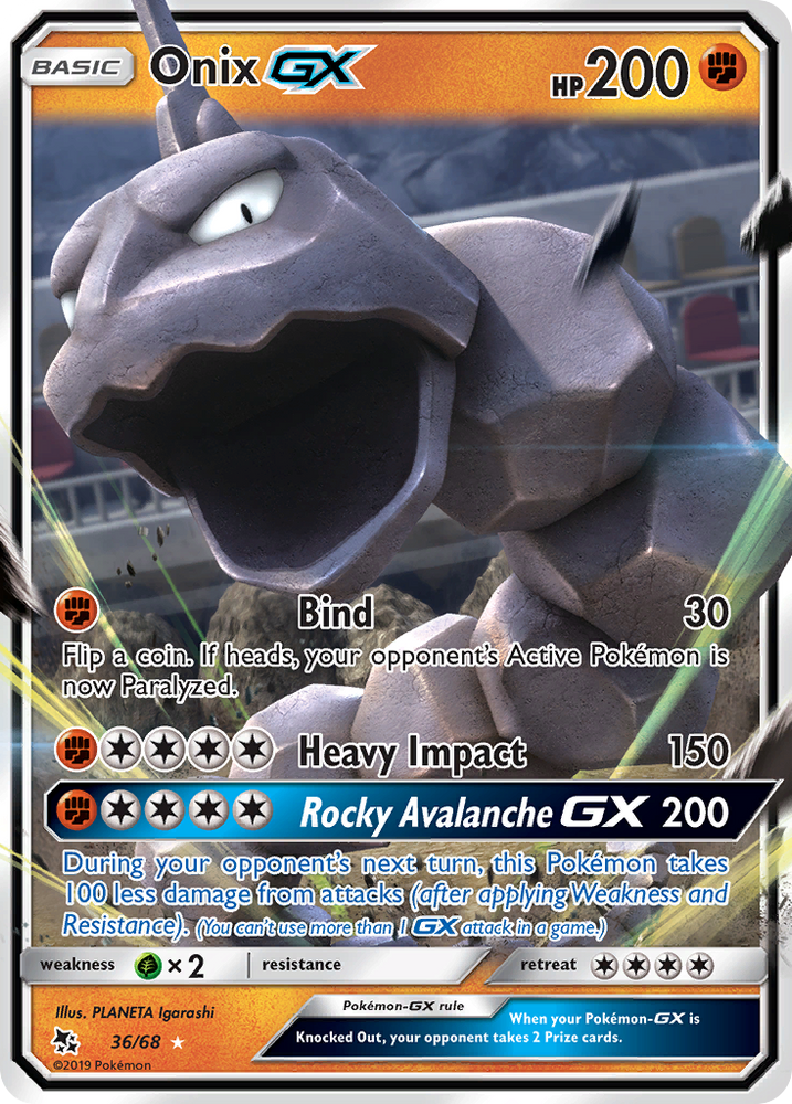 Onix GX (36/68) [Sun & Moon: Hidden Fates]