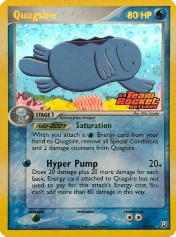 Quagsire (26/109) (Stamped) [EX: Team Rocket Returns]