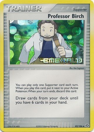 Professor Birch (82/106) (Stamped) [EX: Emerald]