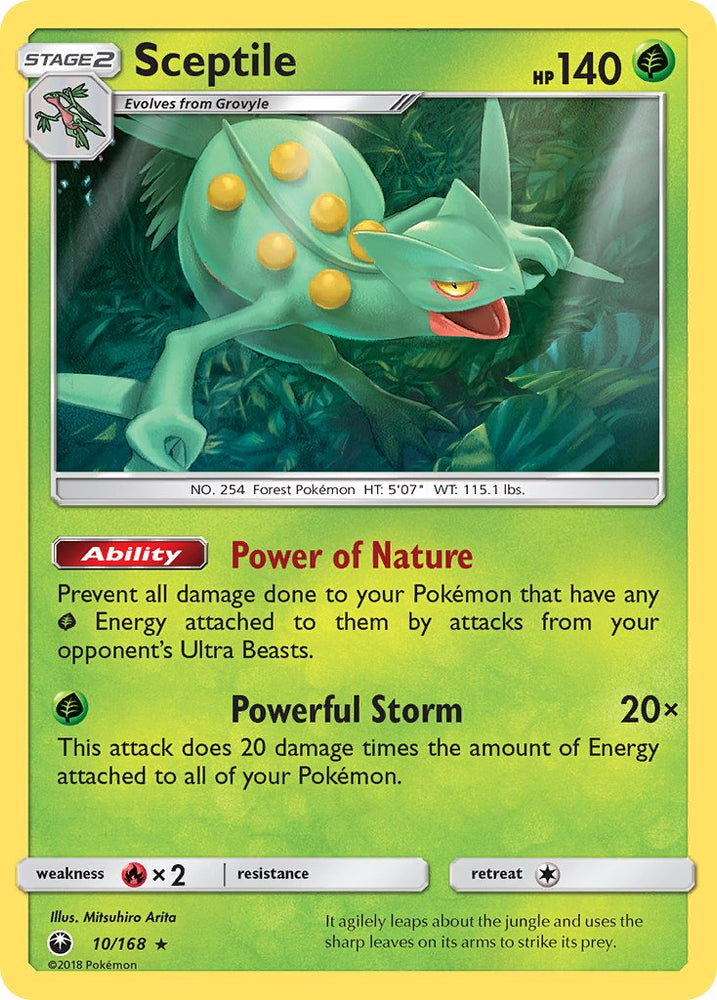 Sceptile (10/168) (Theme Deck Exclusive) [Sun & Moon: Celestial Storm]