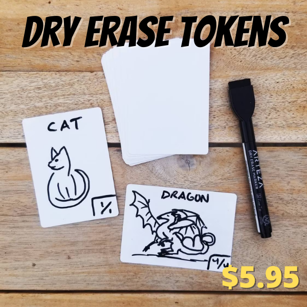 Dry Erase Tokens