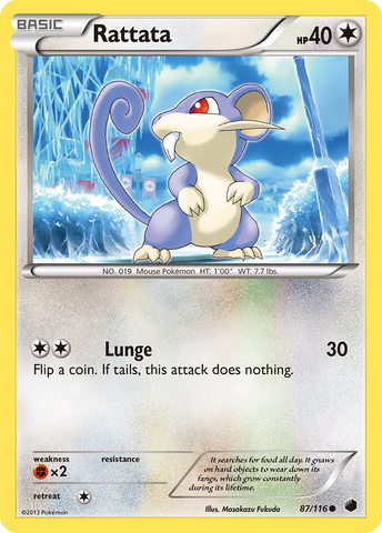 Rattata (87/116) [Black & White: Plasma Freeze]