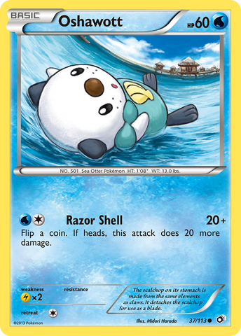 Oshawott (37/113) [Black & White: Legendary Treasures]