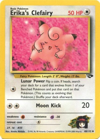 Erika's Clefairy (40/132) [Gym Challenge Unlimited]