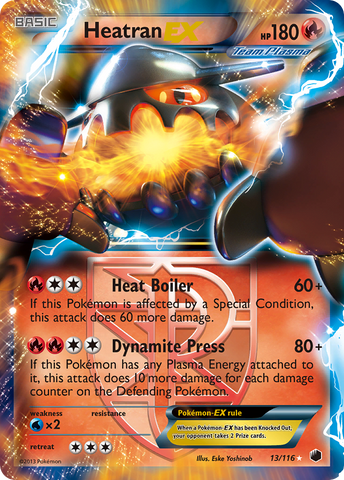 Heatran EX (13/116) [Black & White: Plasma Freeze]