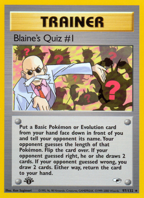 Blaine's Quiz #1 (97/132) [Gym Heroes 1st Edition] | Pandora's Boox