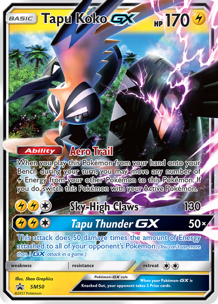 Tapu Koko GX (SM50) [Sun & Moon: Black Star Promos]