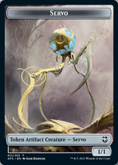 Servo // Zombie Double-Sided Token [Dungeons & Dragons: Adventures in the Forgotten Realms Commander Tokens] | Pandora's Boox