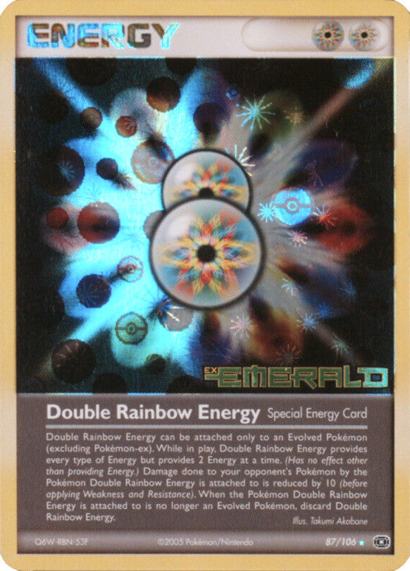 Double Rainbow Energy (87/106) (Stamped) [EX: Emerald] | Pandora's Boox