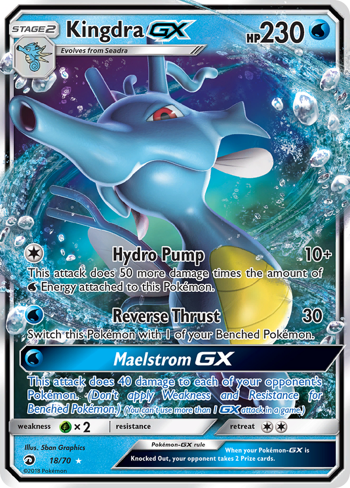 Kingdra GX (18/70) [Sun & Moon: Dragon Majesty]