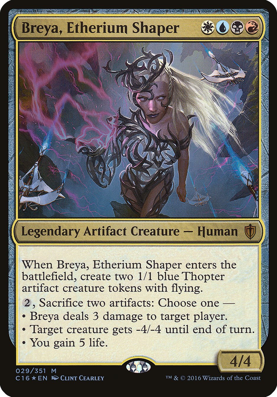 Breya, Etherium Shaper (Oversized) [Commander 2016 Oversized] | Pandora's Boox