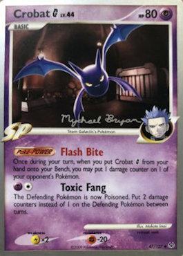 Crobat G LV.44 (47/127) (Happy Luck - Mychael Bryan) [World Championships 2010]