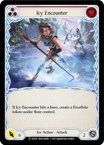 Icy Encounter (Red) [U-ELE157] Unlimited Rainbow Foil