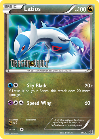 Latios (10/20) (Blister Exclusive) [Black & White: Dragon Vault]