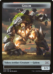 Clue // Golem Double-Sided Token [Double Masters Tokens] | Pandora's Boox