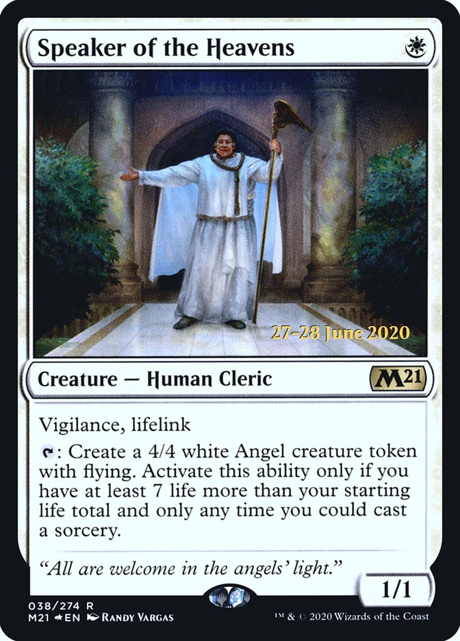 Speaker of the Heavens [Core Set 2021 Prerelease Promos]