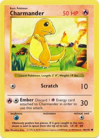 Charmander (46/102) [Base Set Shadowless Unlimited]